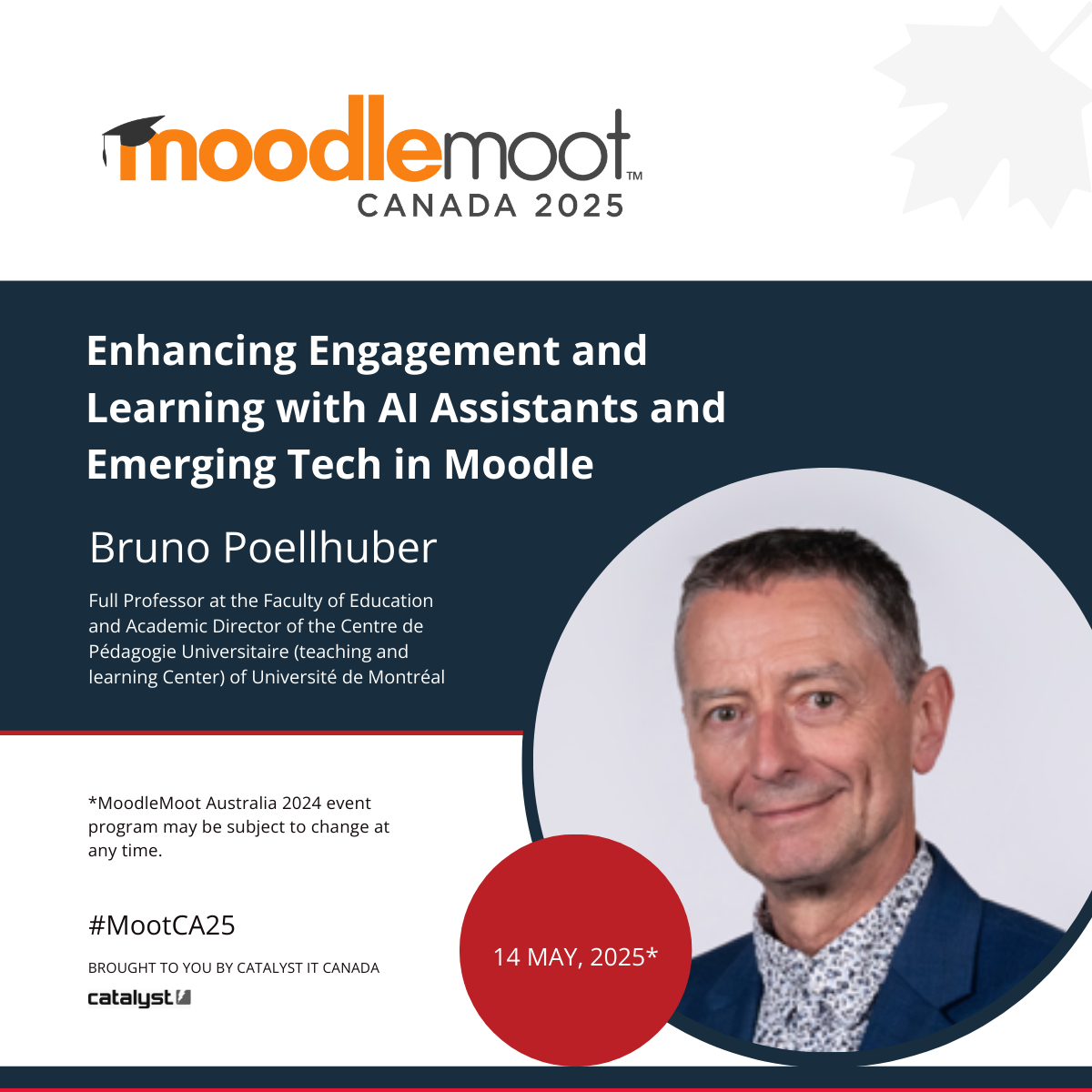 Bruno Poellhuber Promo - MoodleMoot Canada 2025