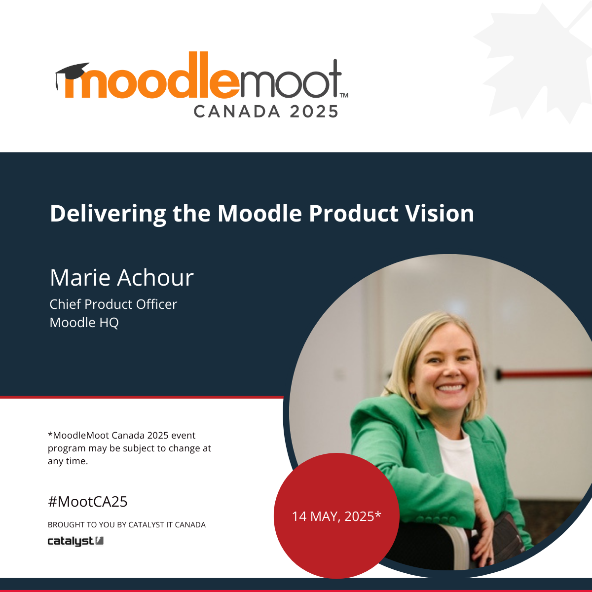 Marie Achour Promo - MootCA25 Speakers